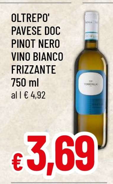 OLTREPO' PAVESE DOC PINOT NERO VINO BIANCO FRIZZANTE