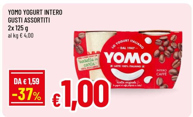YOMO Yogurt Intero Gusti Assortiti