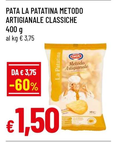 PATA LA PATATINA METODO ARTIGIANALE CLASSICHE