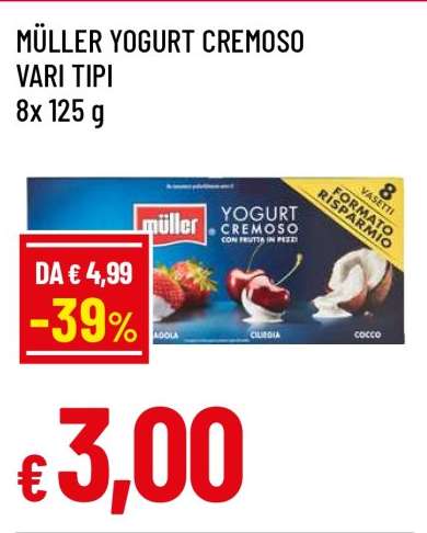 Müller Yogurt Cremoso Vari Tipi