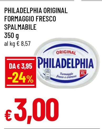 PHILADELPHIA ORIGINAL FORMAGGIO FRESCO SPALMABILE