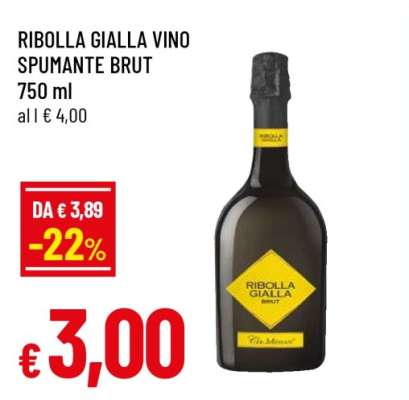 RIBOLLA GIALLA VINO SPUMANTE BRUT