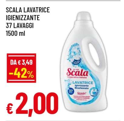 SCALA LAVATRICE IGIENIZZANTE