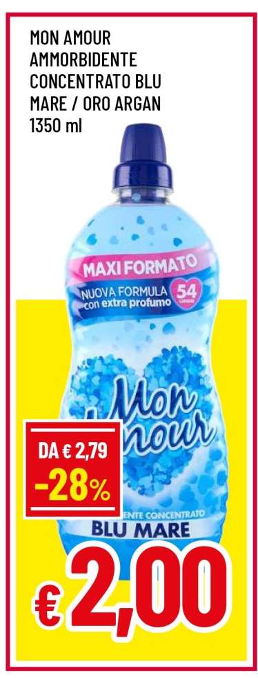 Mon Amour Ammorbidente Concentrato Blu Mare / Oro Argan