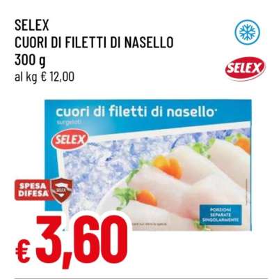 SELEX CUORI DI FILETTI DI NASELLO
