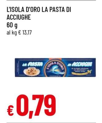 L'ISOLA D'ORO LA PASTA DI ACCIUGHE
