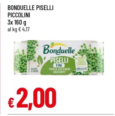 BONDUELLE PISELLI PICCOLINI