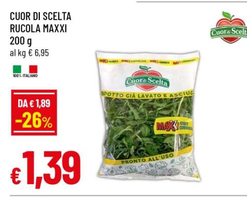 CUOR DI SCELTA RUCOLA MAXXI