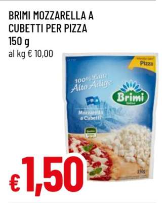 BRIMI MOZZARELLA A CUBETTI PER PIZZA