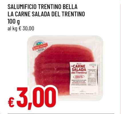 SALUMIFICIO TRENTINO BELLA LA CARNE SALADA DEL TRENTINO