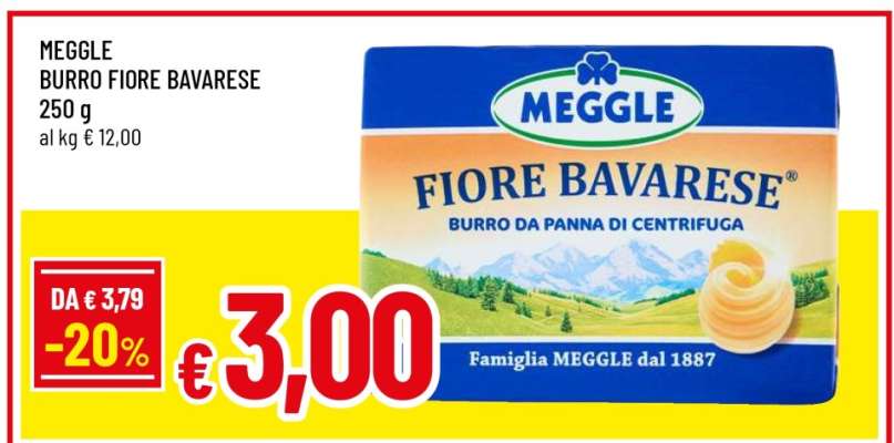 MEGGLE burro Fiore Bavarese
