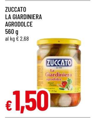 ZUCCATO LA GIARDINIERA AGRODOLCE