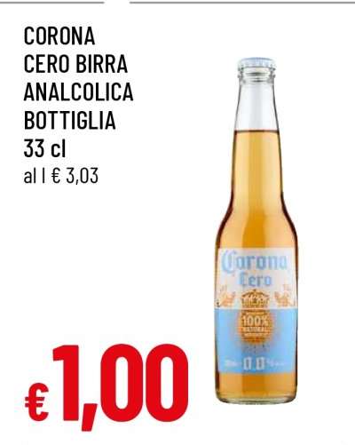 CORONA CERO BIRRA ANALCOLICA BOTTIGLIA 33 cl