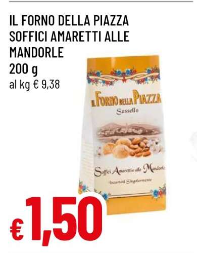 IL FORNO DELLA PIAZZA SOFFICI AMARETTI ALLE MANDORLE