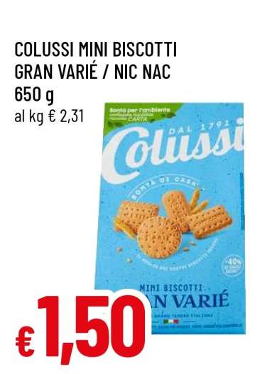 COLUSSI MINI BISCOTTI GRAN VARIÉ / NIC NAC