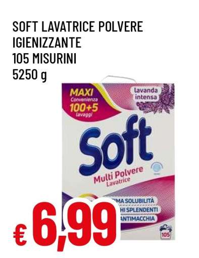 SOFT LAVATRICE POLVERE IGIENIZZANTE