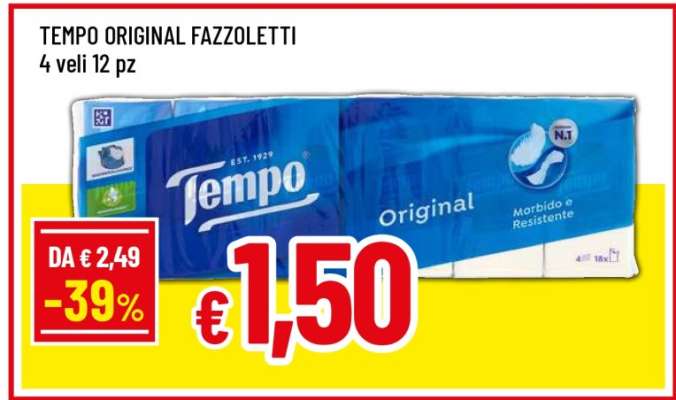 TEMPO ORIGINAL FAZZOLETTI