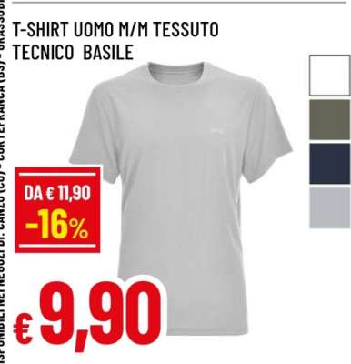 T-SHIRT UOMO M/M TESSUTO TECNICO BASILE