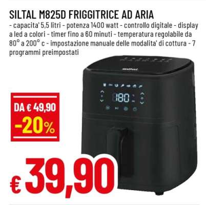 Siltal M825D Friggitrice ad Aria