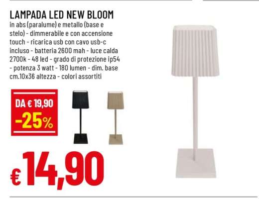 LAMPADA LED NEW BLOOM