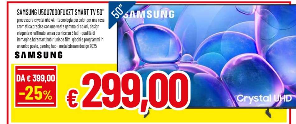 SAMSUNG UE50TU7000UXZT SMART TV 50"