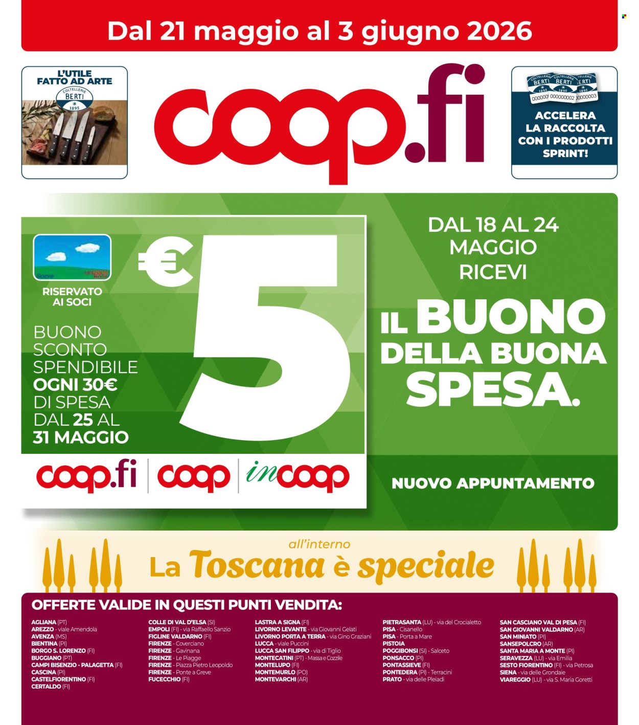 Volantino Coop - 21/5/2026 - 3/6/2026. Pagina 1