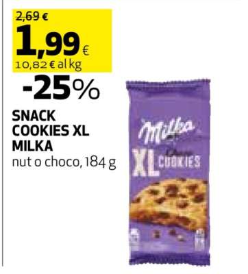 SNACK COOKIES XL MILKA