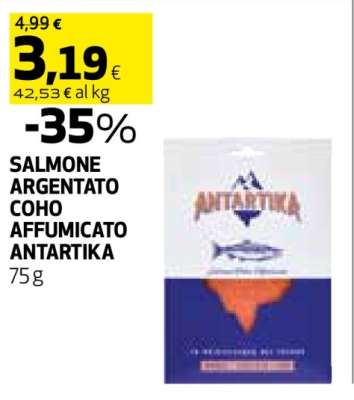 SALMONE ARGENTATO COHO AFFUMICATO ANTARTIKA