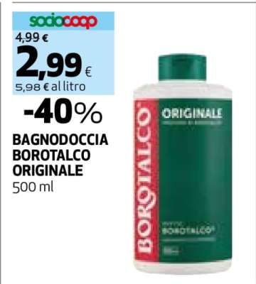 BAGNODOCCIA BOROTALCO ORIGINALE