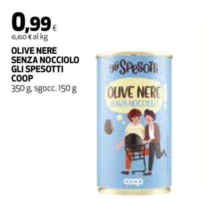 OLIVE NERE SENZA NOCCIOLO GLI SPESOTTI COOP