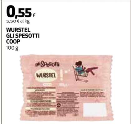 WURSTEL GLI SPESOTTI COOP