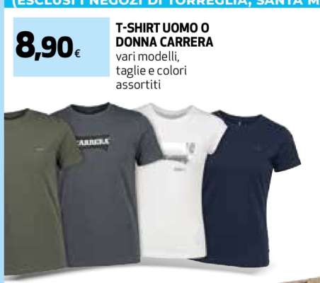 T-SHIRT UOMO O DONNA CARRERA
