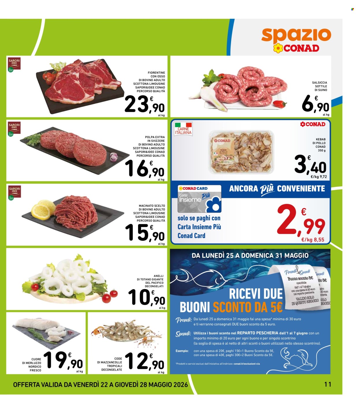 Volantino Spazio Conad - 22/5/2026 - 28/5/2026. Pagina 11