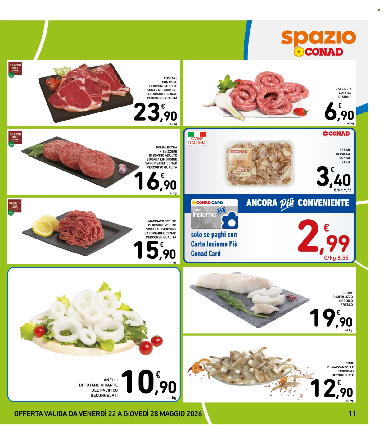Volantino Spazio Conad - 22/5/2026 - 28/5/2026. Pagina 11