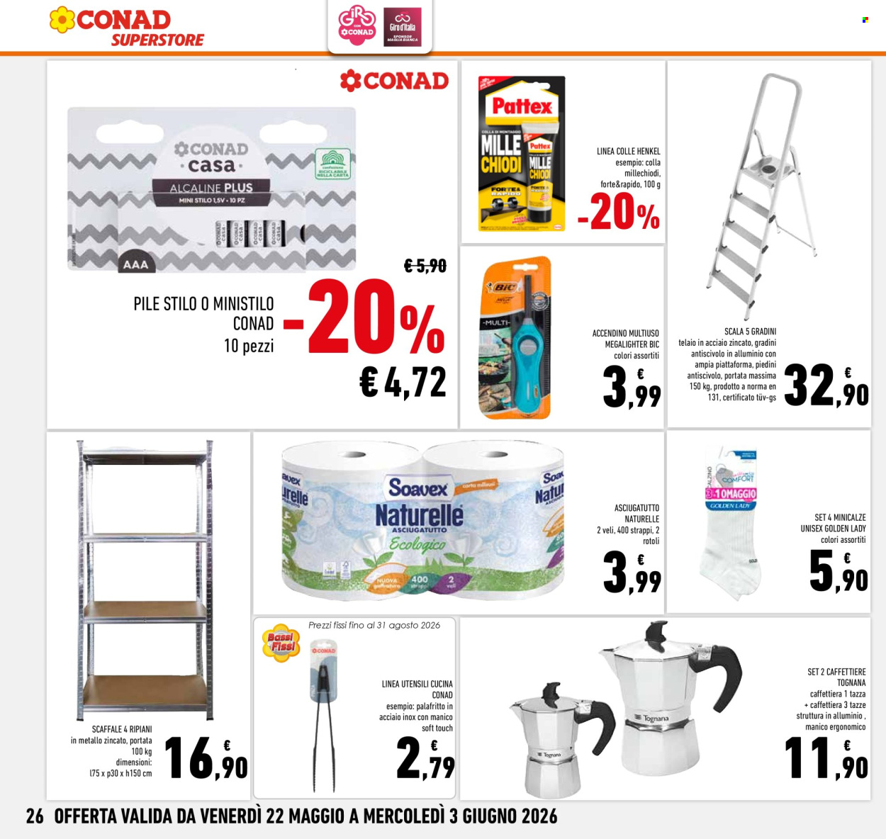 Volantino Conad Superstore - 22/5/2026 - 3/6/2026. Pagina 26