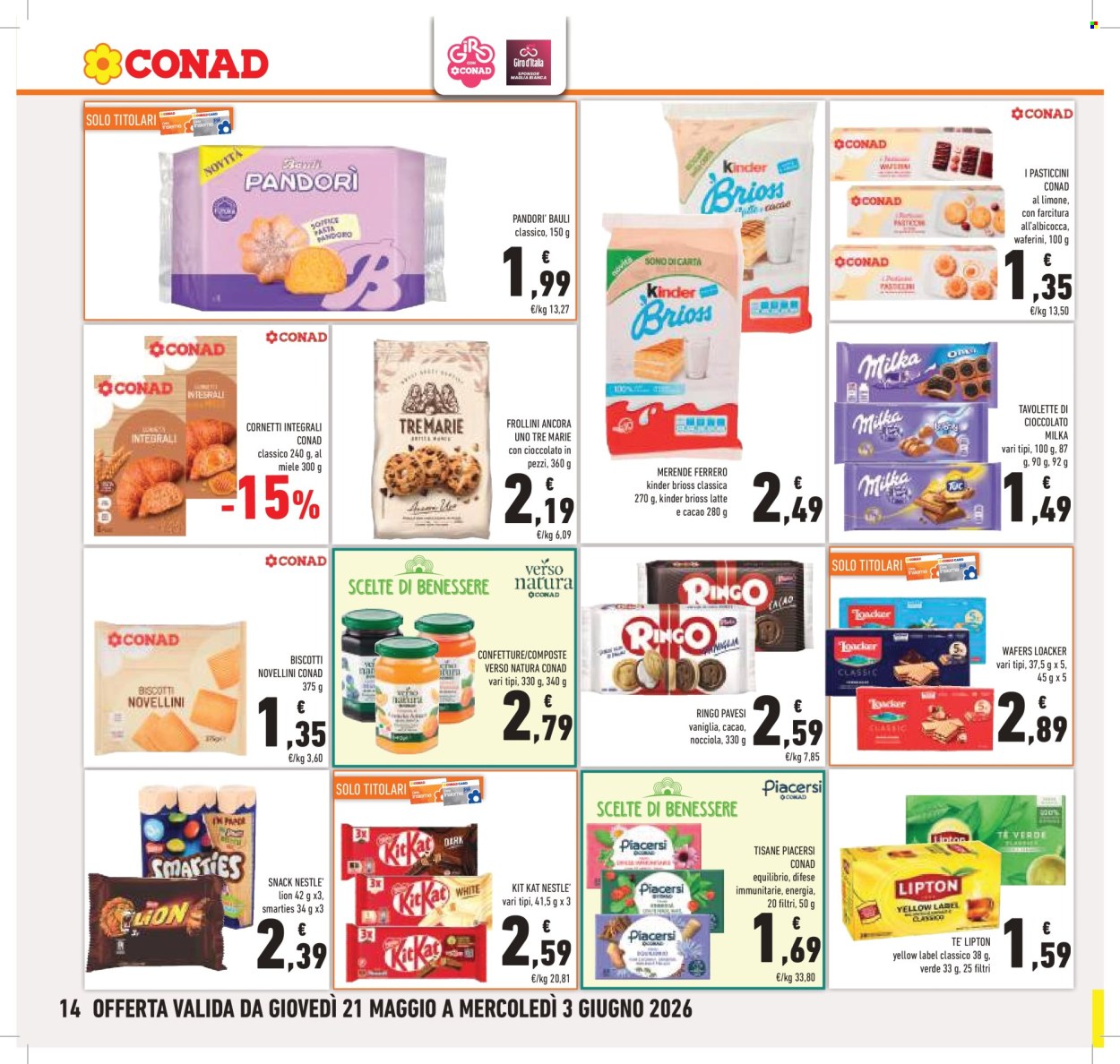 Volantino Conad - 21/5/2026 - 3/6/2026. Pagina 14