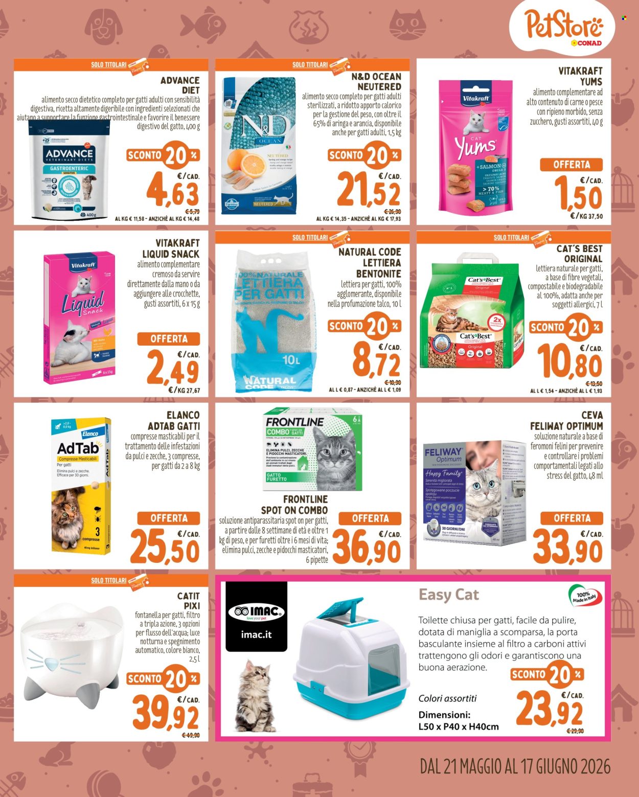 Volantino Pet Store Conad - 21/5/2026 - 17/6/2026. Pagina 5