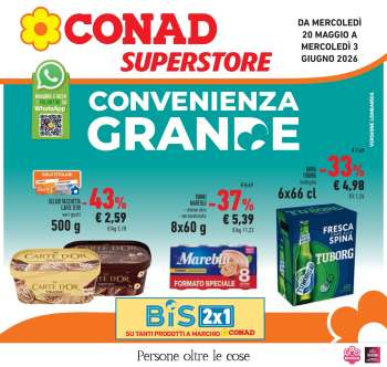 Volantino Conad Superstore - 4/6/2026 - 16/6/2026.