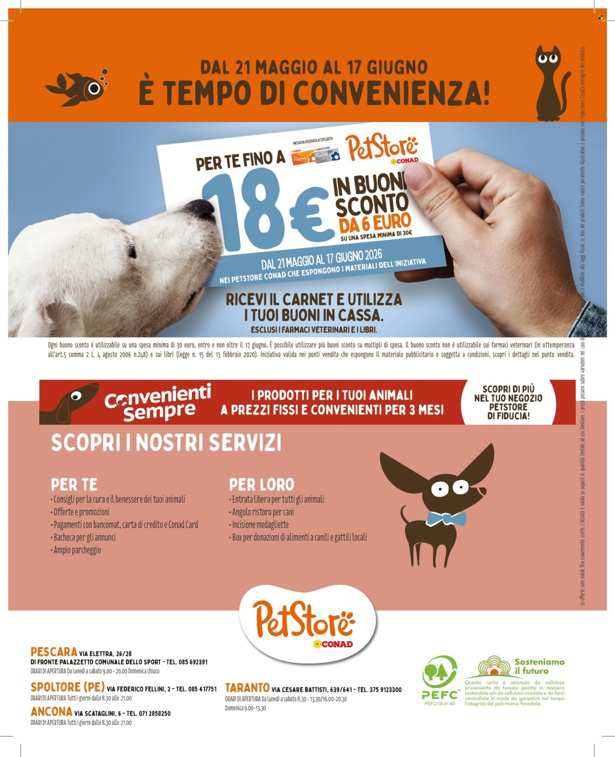 Volantino Pet Store Conad - 21/5/2026 - 17/6/2026. Pagina 8