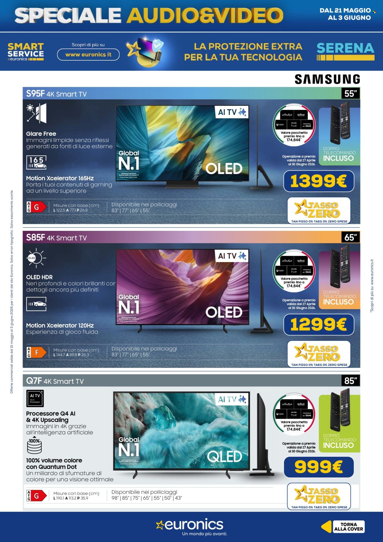 Volantino Euronics - 21/5/2026 - 3/6/2026. Pagina 4