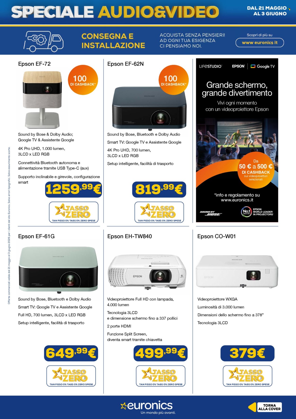Volantino Euronics - 21/5/2026 - 3/6/2026. Pagina 21