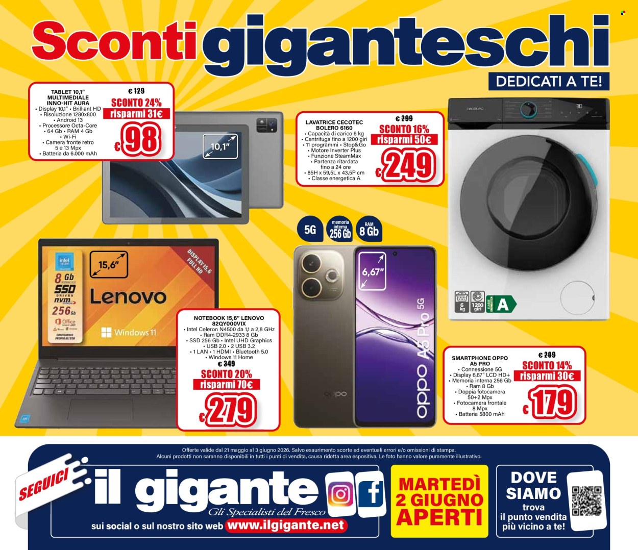 Volantino Il Gigante - 21/5/2026 - 3/6/2026. Pagina 36