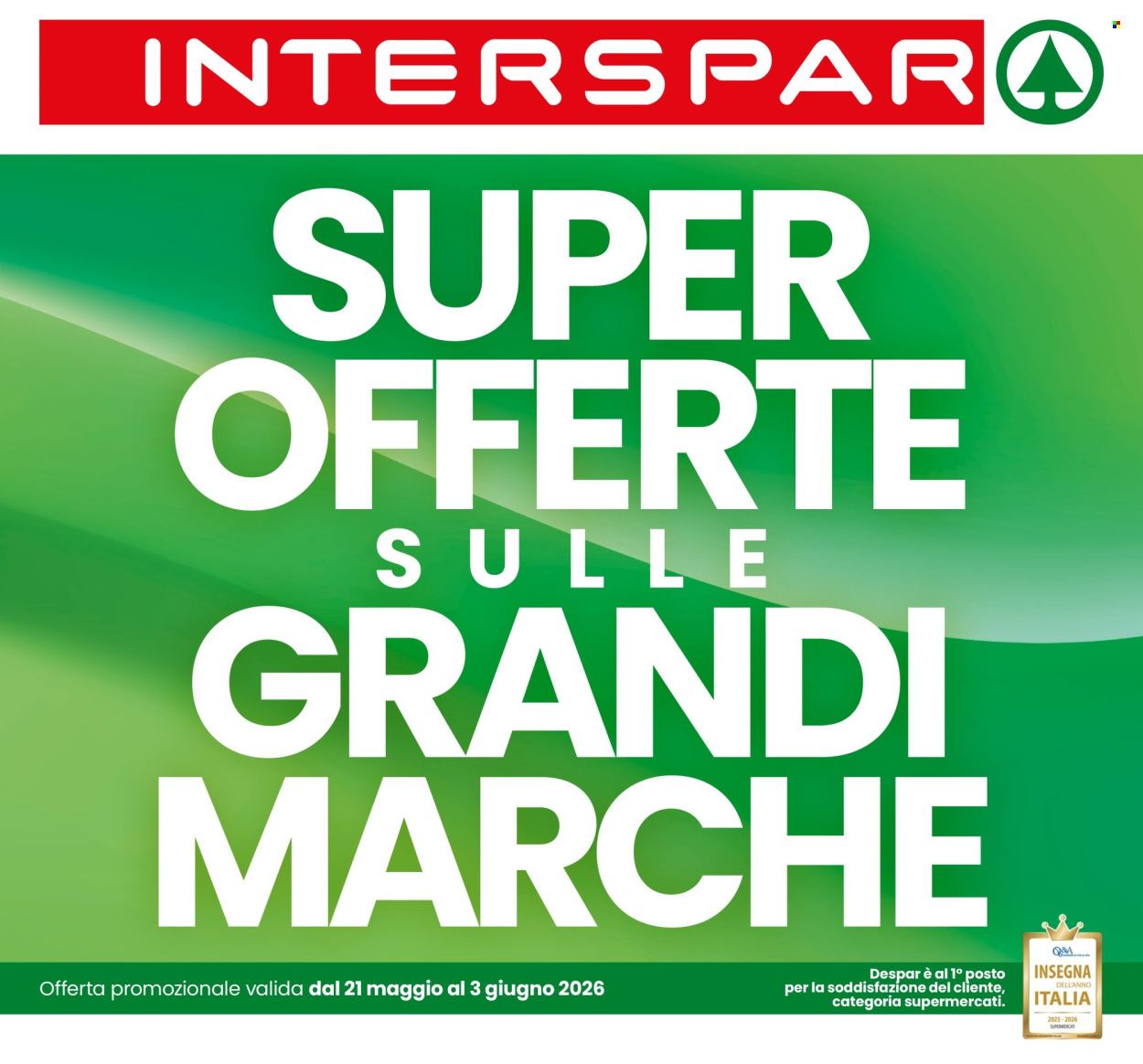 Volantino Interspar - 21/5/2026 - 3/6/2026. Pagina 1