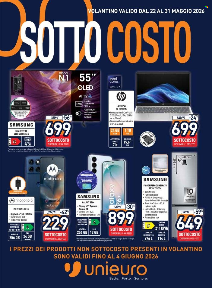 Volantino Unieuro - 22/5/2026 - 31/5/2026. Pagina 1