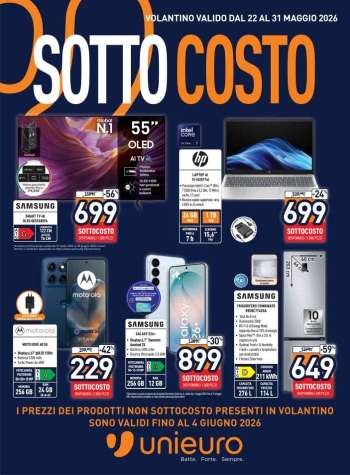 Volantino Unieuro - 22/5/2026 - 31/5/2026.