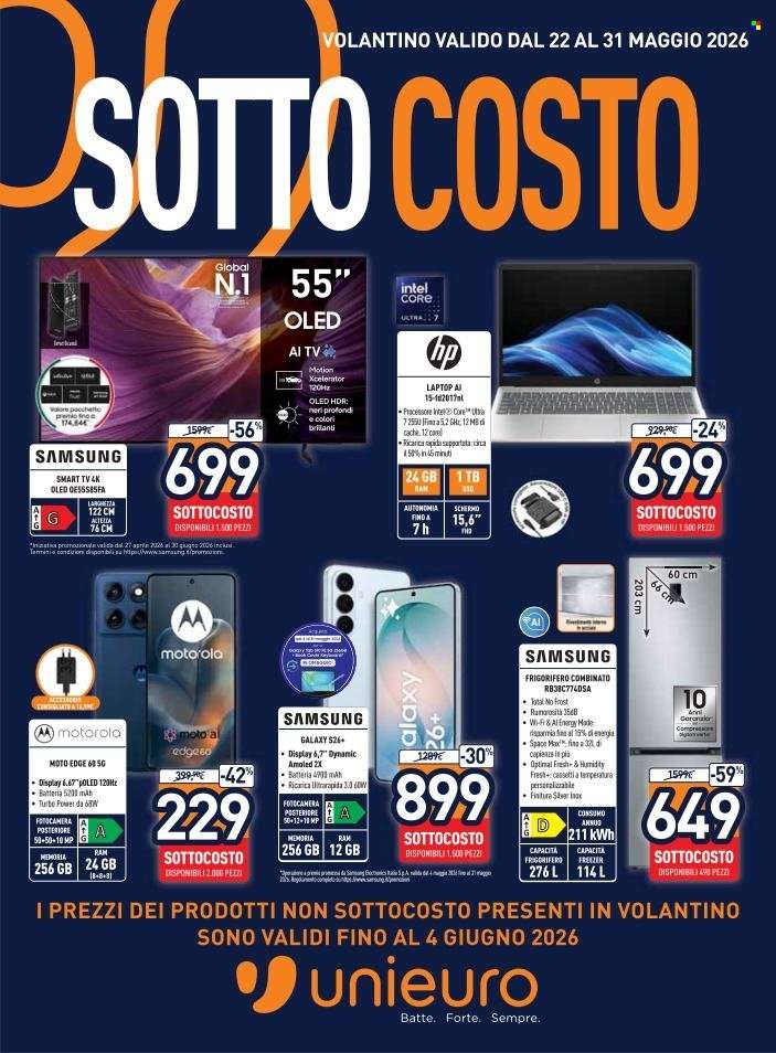 Volantino Unieuro - 22/5/2026 - 31/5/2026.