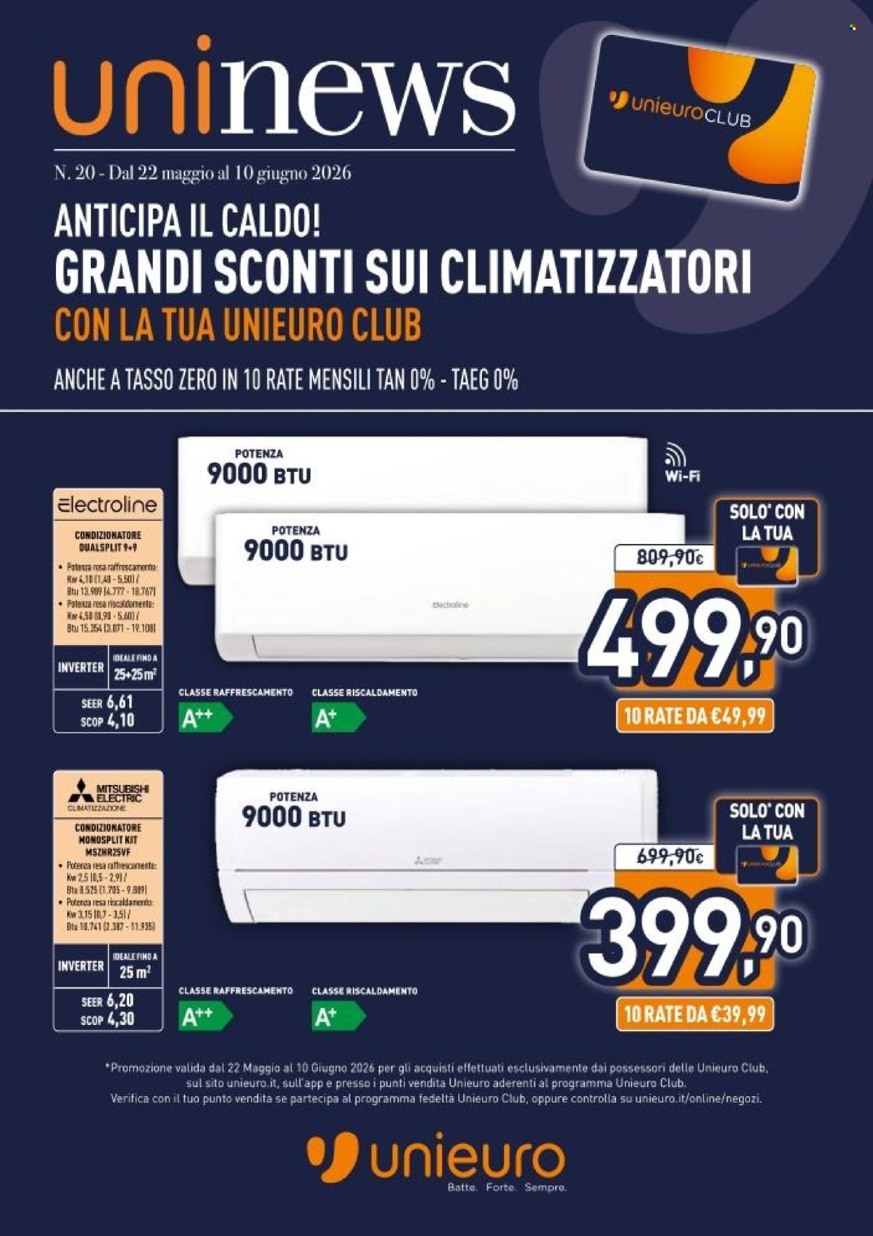 Volantino Unieuro - 22/5/2026 - 10/6/2026. Pagina 1