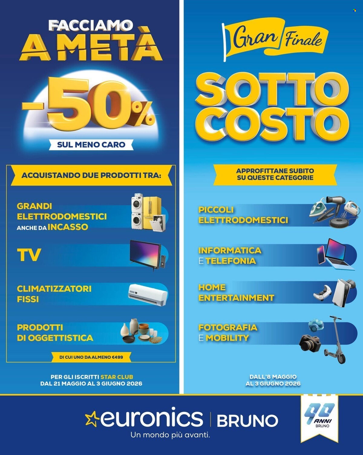 Volantino Euronics - 21/5/2026 - 3/6/2026. Pagina 1