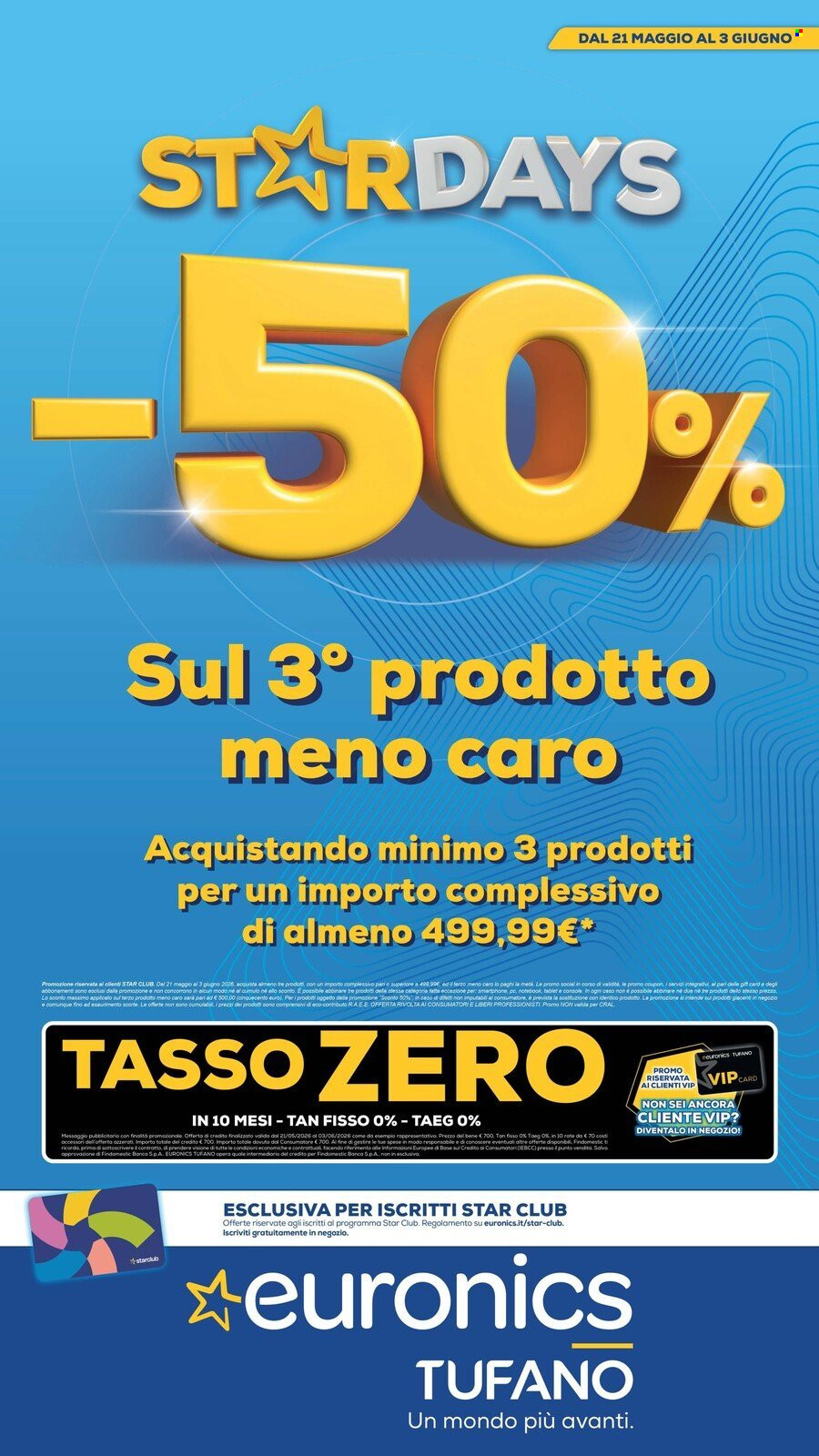 Volantino Euronics - 21/5/2026 - 3/6/2026. Pagina 1