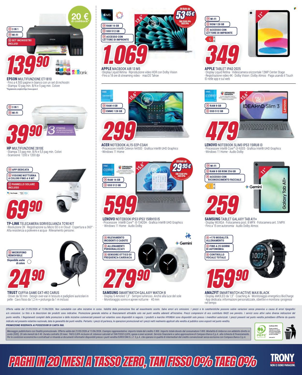Volantino Trony - 21/5/2026 - 11/6/2026. Pagina 9
